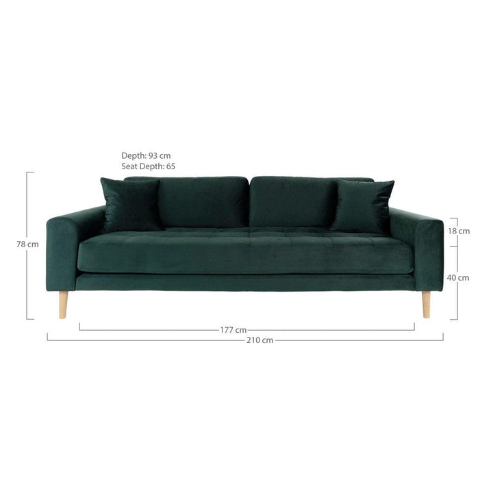 House Nordic 3-sitssoffa Lido Sammet SKU EAN