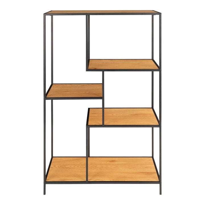 House Nordic Bokhylla Vita Svart/Ek 80 SKU HOU-3001065 EAN 5713917008797