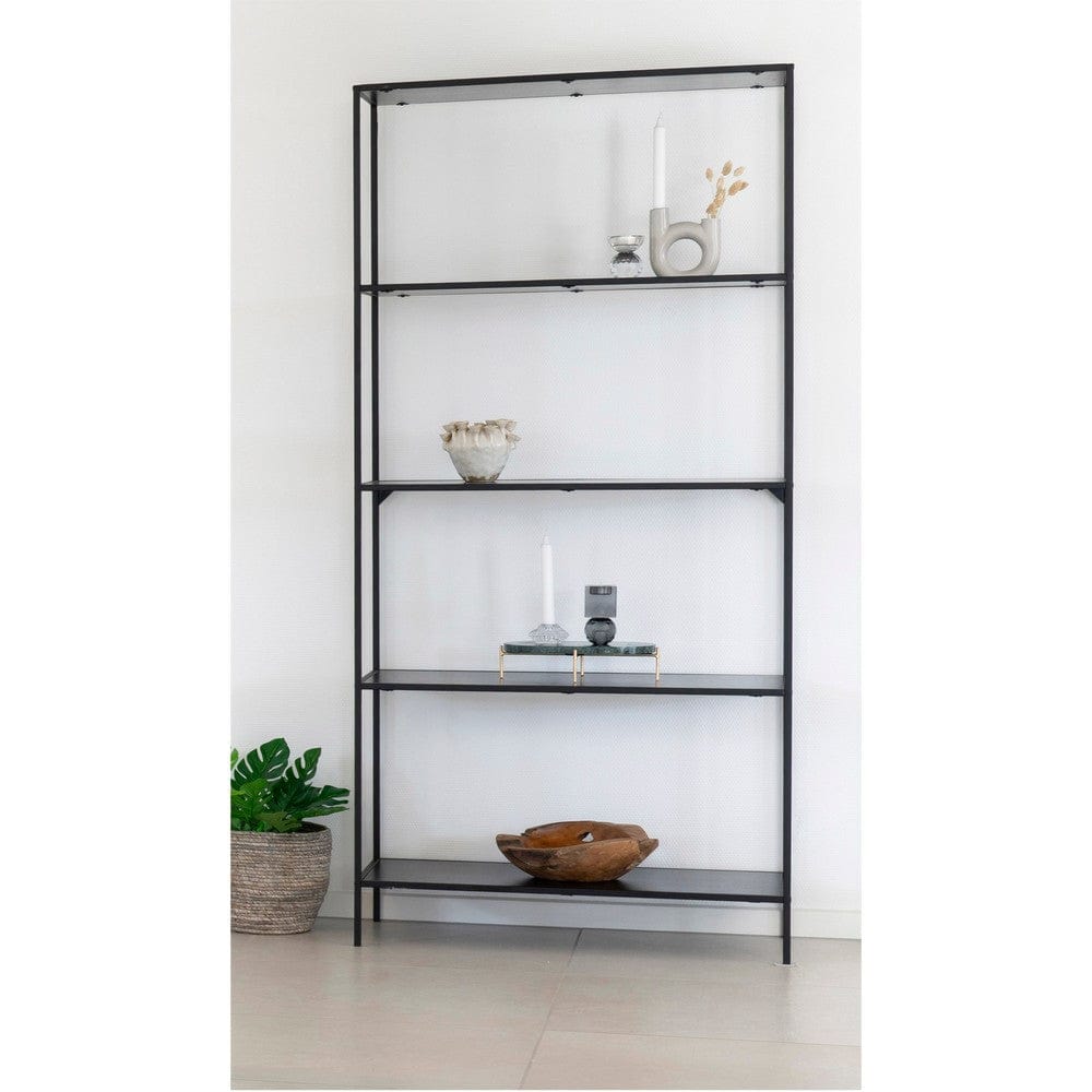 House Nordic Bokhylla Vita Svart SKU HOU-3001100 EAN 5713917005031