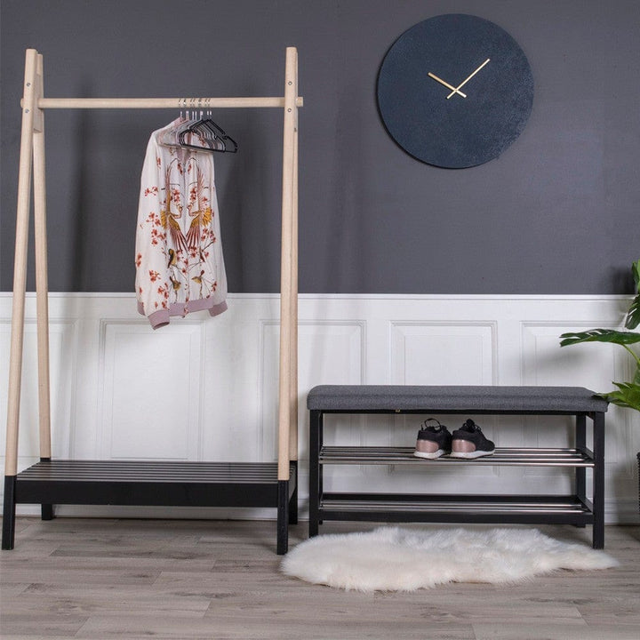 House Nordic Hallbänk Padova Grå/Svart SKU HOU-1401090 EAN 5713917002351