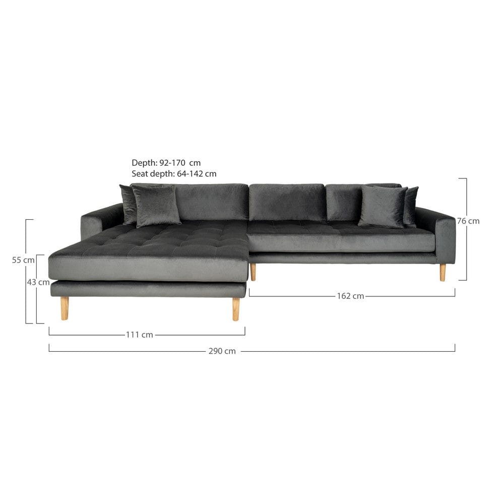 House Nordic Hörnsoffa Lido Sammet SKU EAN