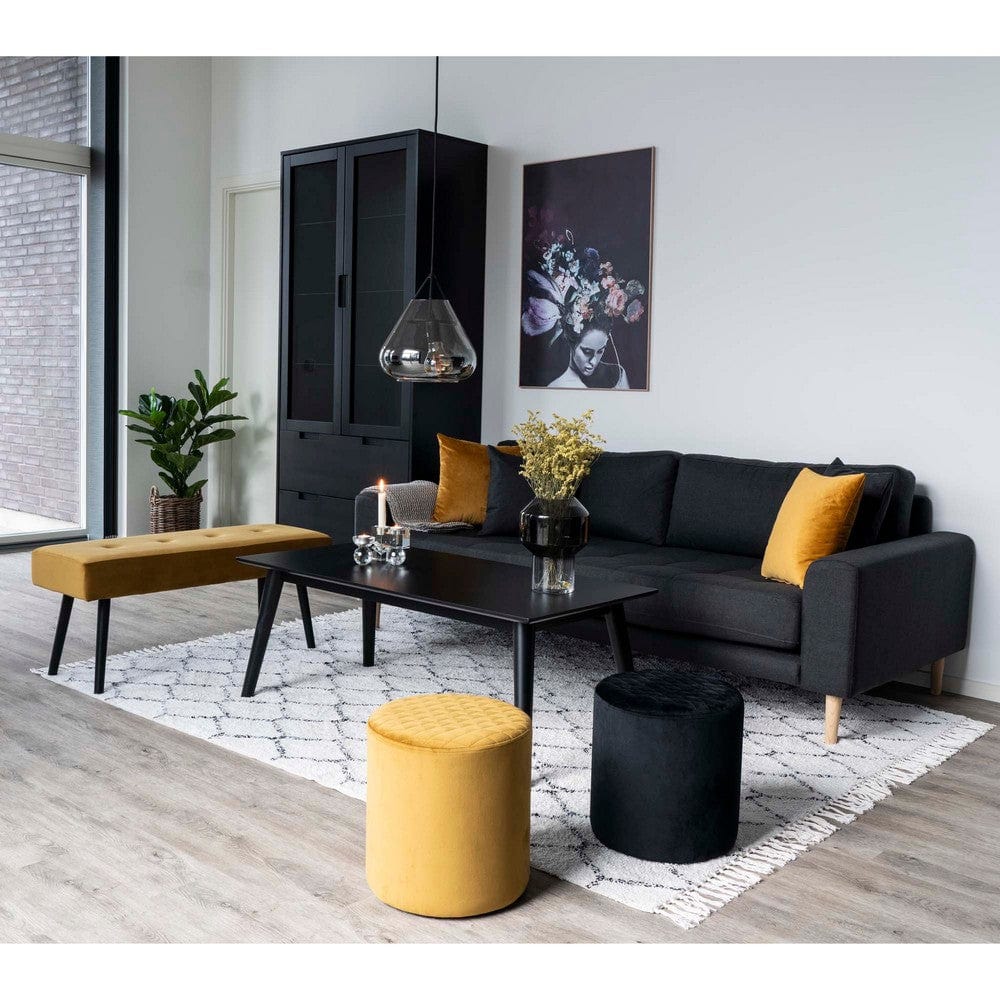 House Nordic Kudde Lido Gul Sammet SKU HOU-3961094 EAN 5713917009961