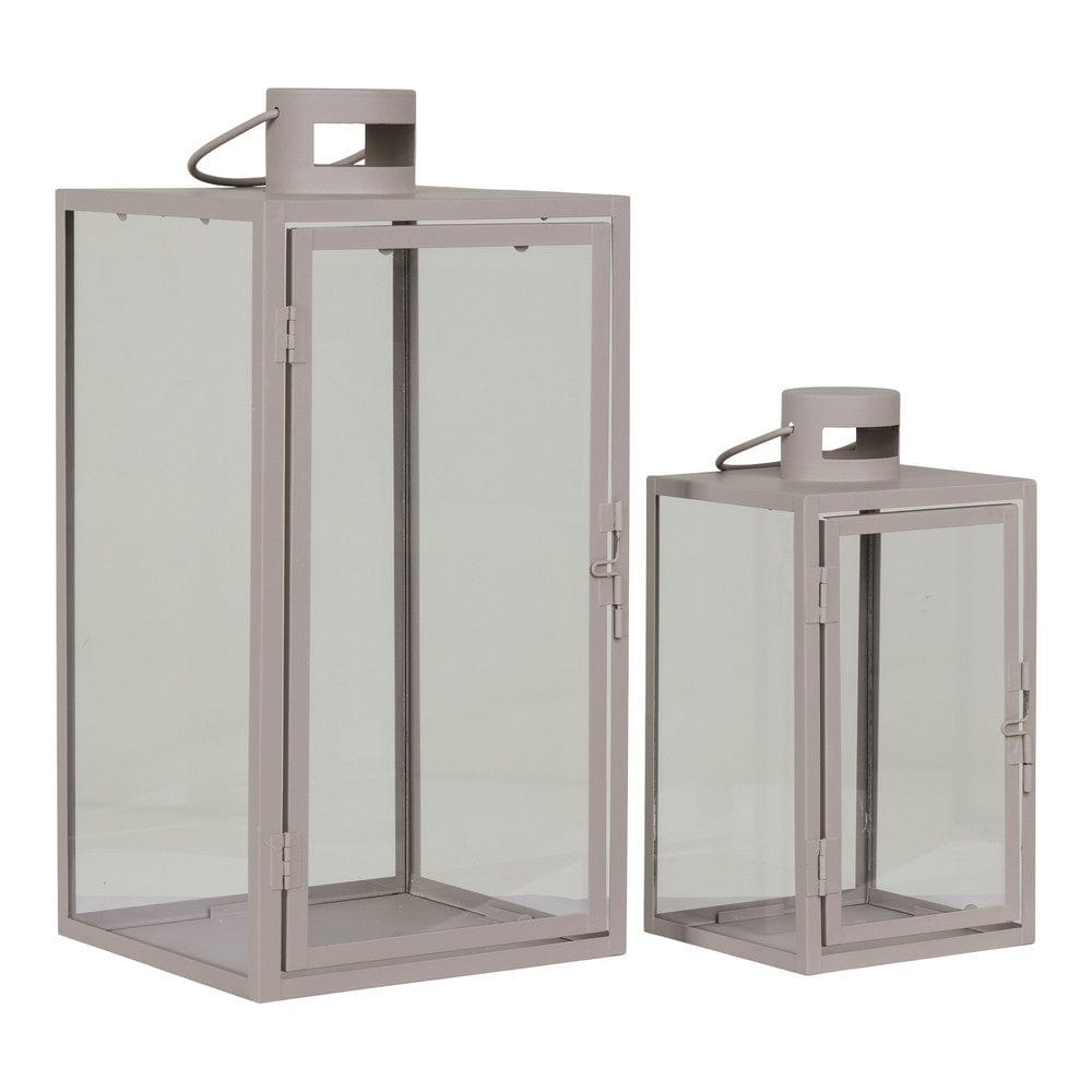 House Nordic Lanterna Corfu 2-pack Beigegrå SKU HOU-6407520 EAN 5713917020386