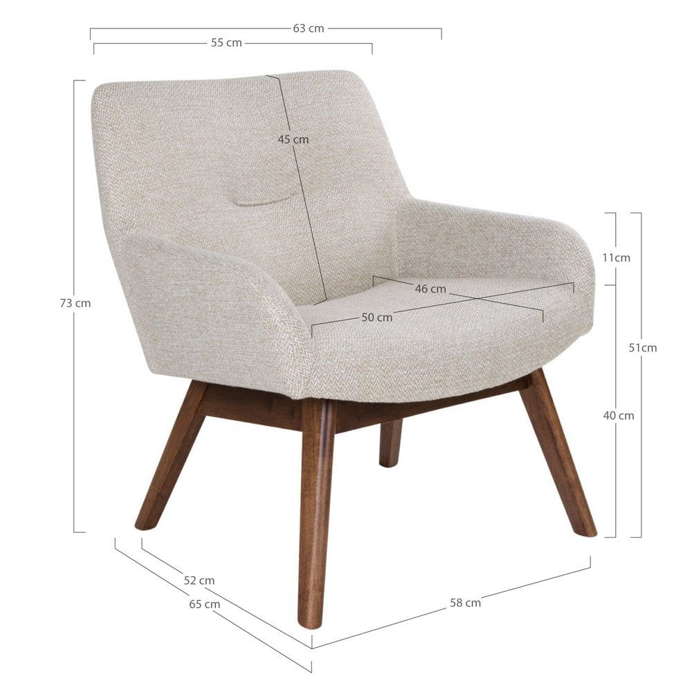 House Nordic Loungefåtölj London SKU EAN