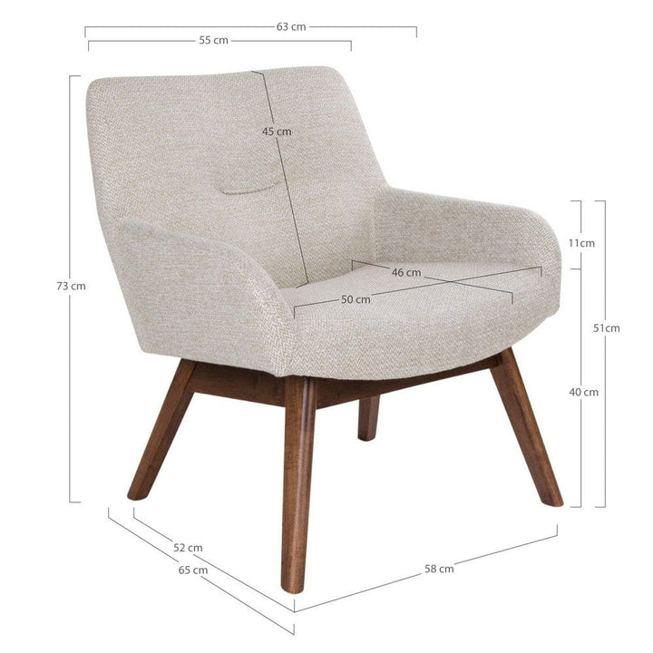 House Nordic Loungefåtölj London SKU EAN
