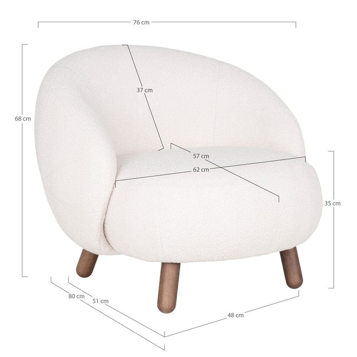 House Nordic Loungefåtölj Savona SKU HOU-1101185 EAN 5713917018246