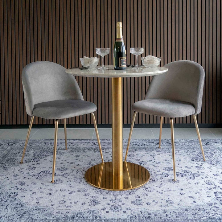 House Nordic Matbord Bolzano Mässing 70cm SKU HOU-2201140 EAN 5713917002696