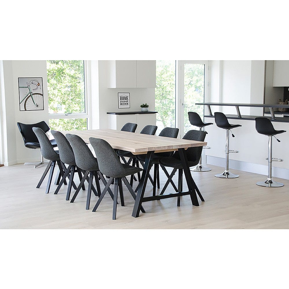 House Nordic Matstol Bergen Mörkgrå/Svart 2-pack SKU HOU-1001028 EAN 5713917003228