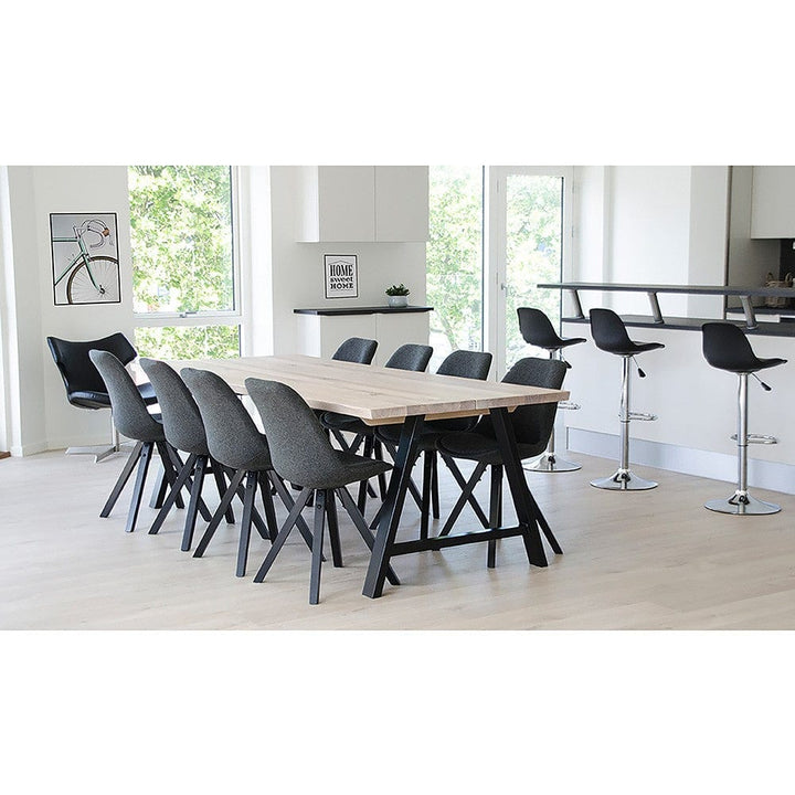 House Nordic Matstol Bergen Mörkgrå/Svart 2-pack SKU HOU-1001028 EAN 5713917003228