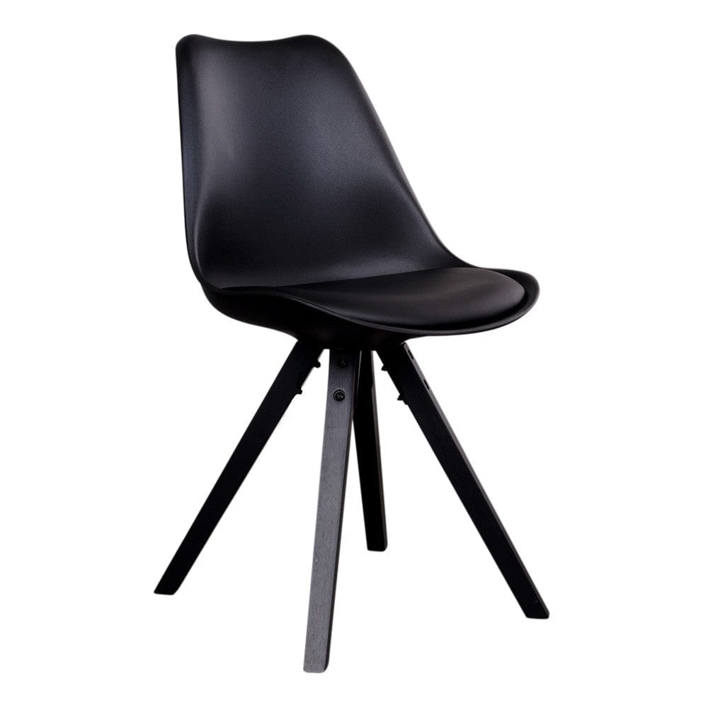 House Nordic Matstol Bergen PU 2-pack Svart/Svart SKU HOU-1001023 EAN 5713917002917