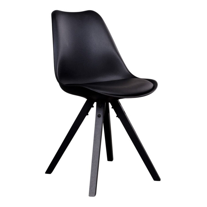 House Nordic Matstol Bergen PU 2-pack Svart/Svart SKU HOU-1001023 EAN 5713917002917