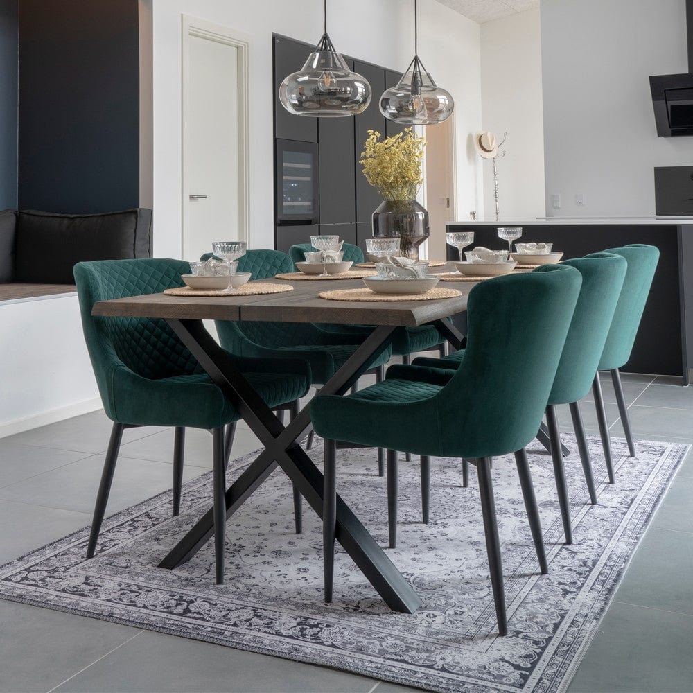 House Nordic Matstol Boston Grön/Svart SKU HOU-1001231 EAN 5713917001224