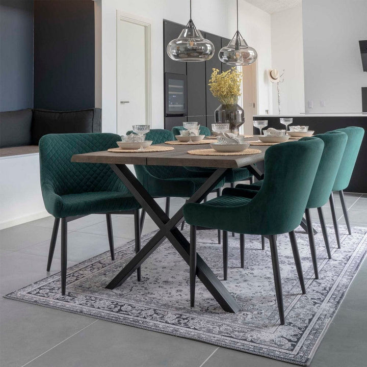 House Nordic Matstol Boston Grön/Svart SKU HOU-1001231 EAN 5713917001224