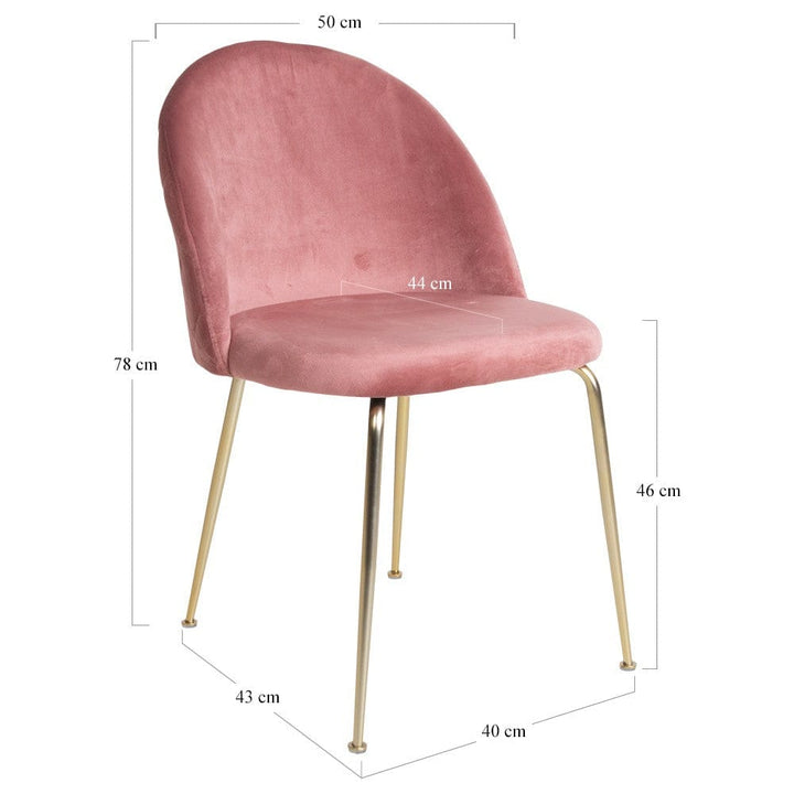 House Nordic Matstol Geneve Sammet 2-pack SKU EAN