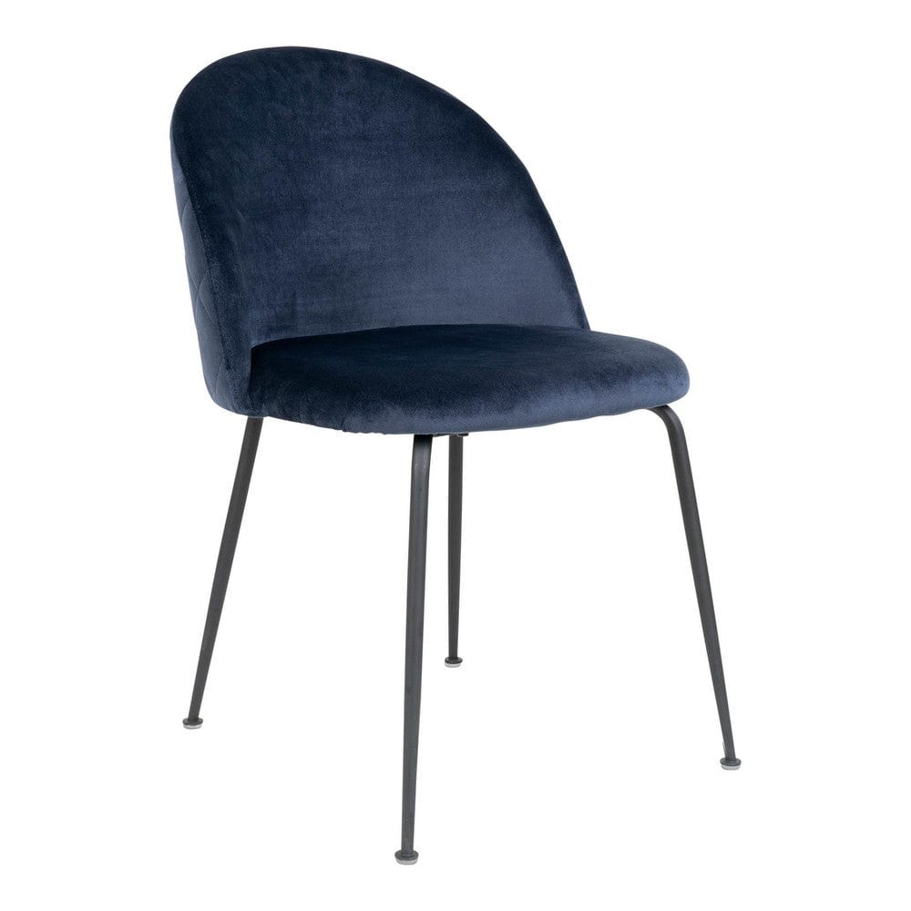 House Nordic Matstol Geneve Sammet 2-pack Blå/Svart SKU HOU-1001256 EAN 5713917001507