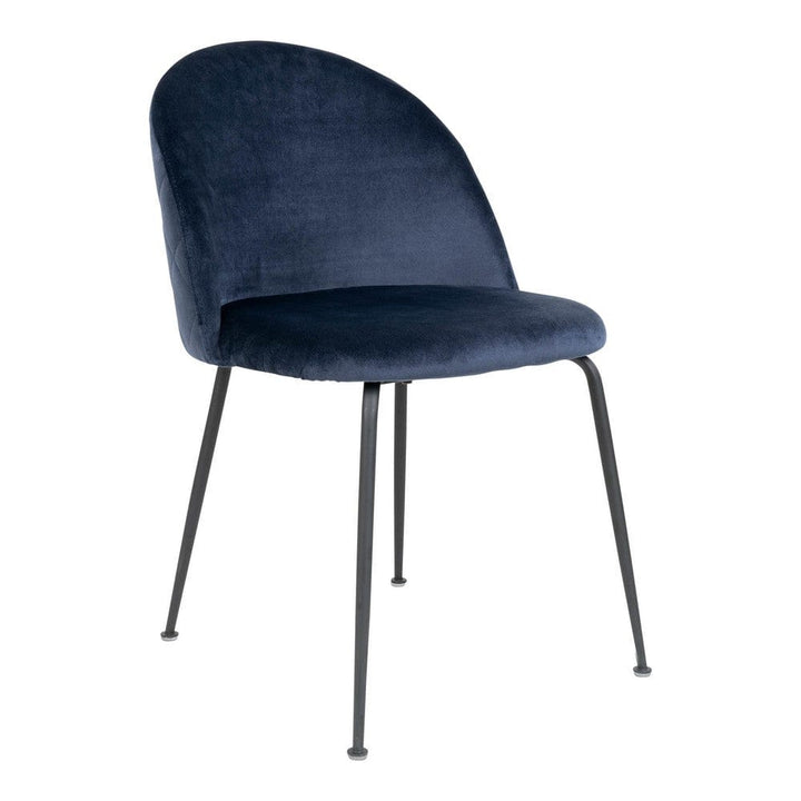 House Nordic Matstol Geneve Sammet 2-pack Blå/Svart SKU HOU-1001256 EAN 5713917001507