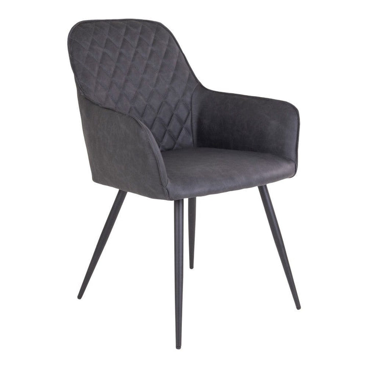 House Nordic Matstol Harbo PU 2-pack Grå SKU HOU-1001152 EAN 5713917006557