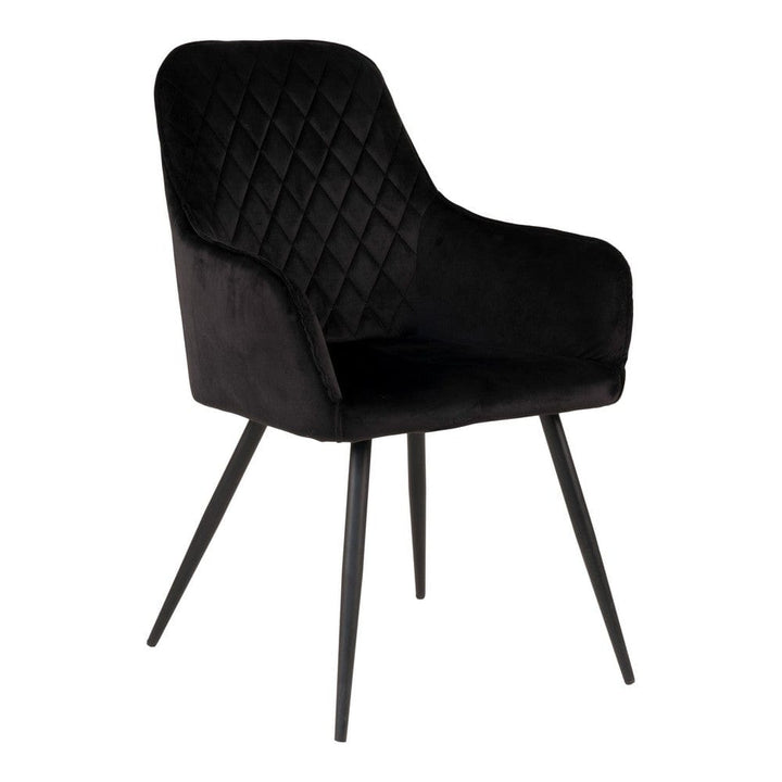 House Nordic Matstol Harbo Sammet 2-pack Svart SKU HOU-1001159 EAN 5713917017676