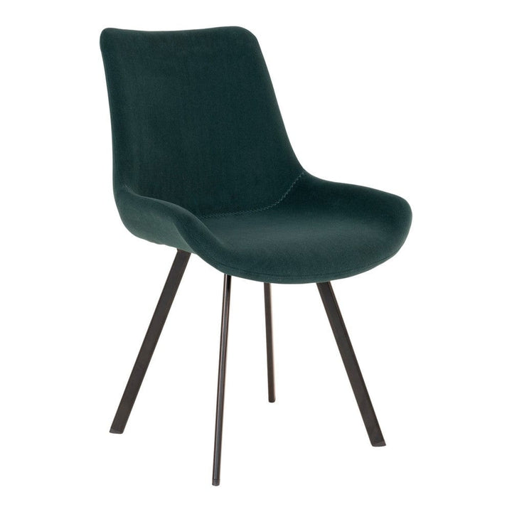 House Nordic Matstol Memphis Sammet 2-pack Grön SKU HOU-1001311 EAN 5713917017829