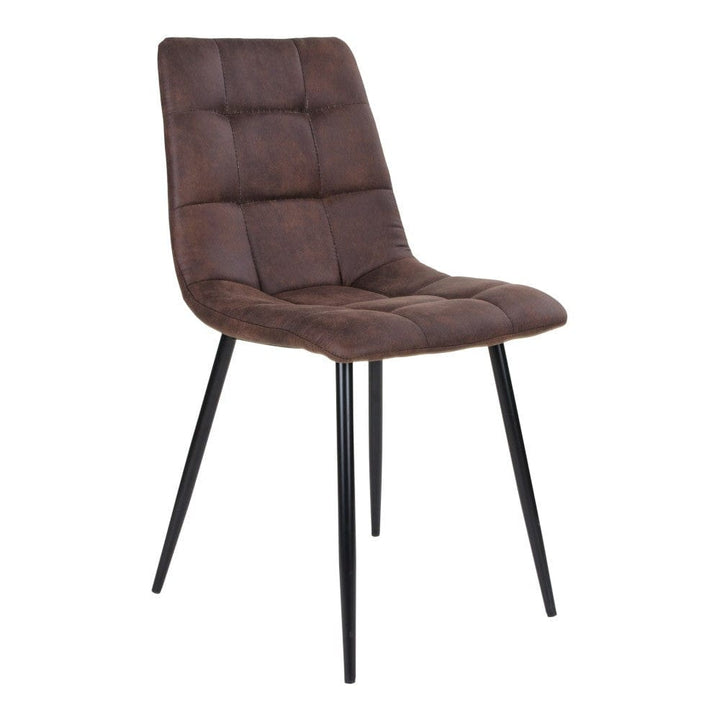 House Nordic Matstol Middelfart Mikrofiber 2-pack Mörkbrun SKU HOU-1001191 EAN 5713917000432