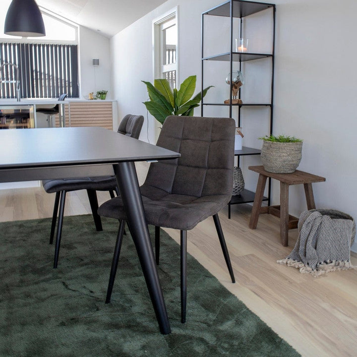 House Nordic Matstol Middelfart Mörkgrå/Svart 2-pack SKU HOU-1001192 EAN 5713917000449