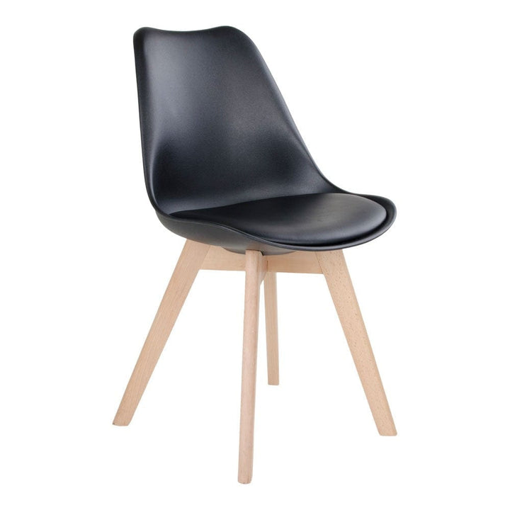 House Nordic Matstol Molde Svart/Natur 2-pack SKU HOU-1001041 EAN 5713917003242