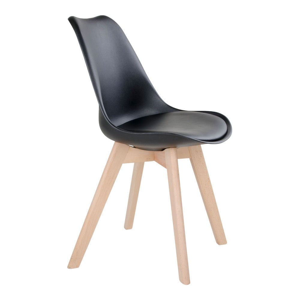 House Nordic Matstol Molde Svart/Natur 2-pack SKU HOU-1001041 EAN 5713917003242