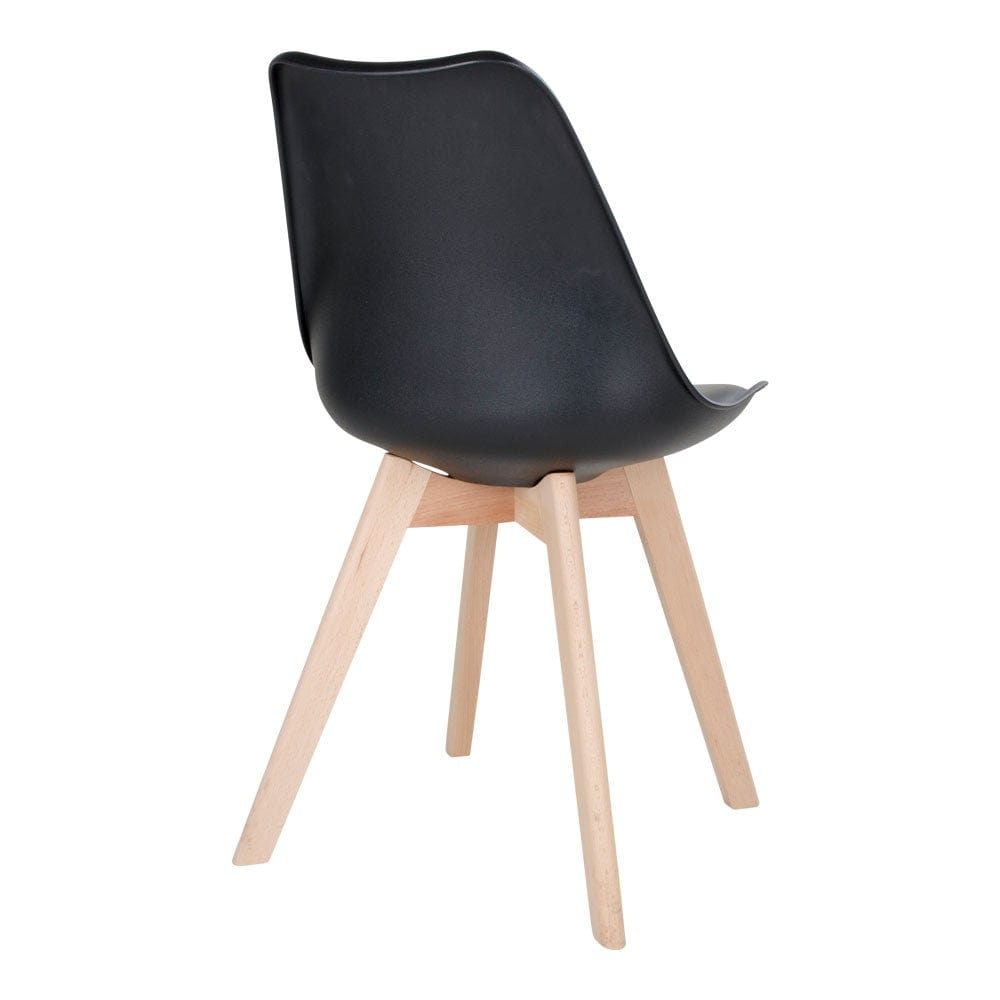 House Nordic Matstol Molde Svart/Natur 2-pack SKU HOU-1001041 EAN 5713917003242