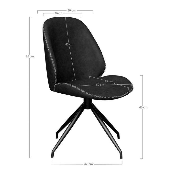House Nordic Matstol Monte Carlo PU 2-pack SKU EAN