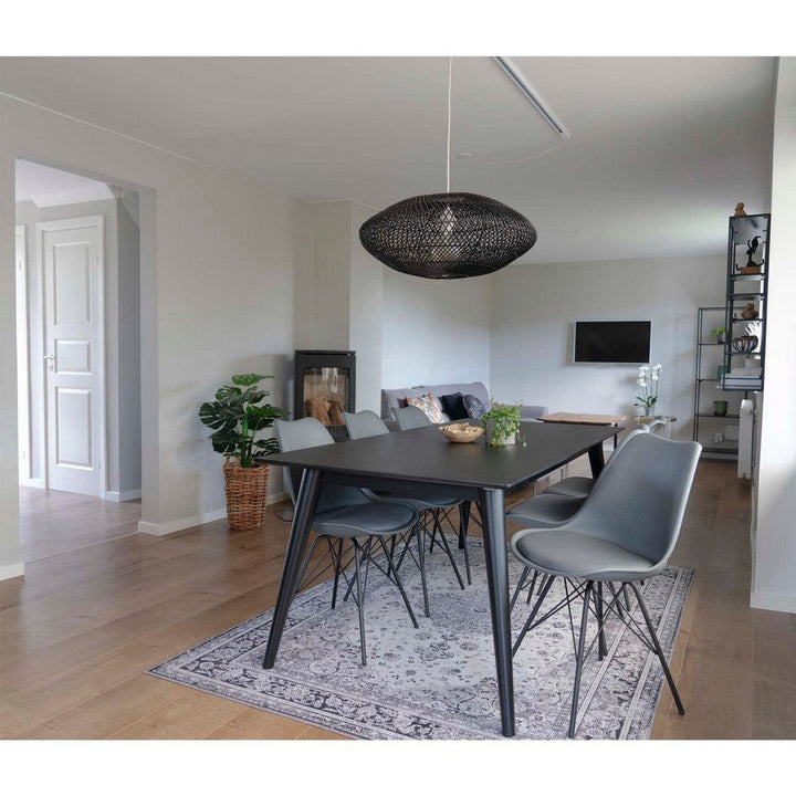 House Nordic Matstol Oslo Grå/Svart 2-pack SKU HOU-1001006 EAN 5713917002993