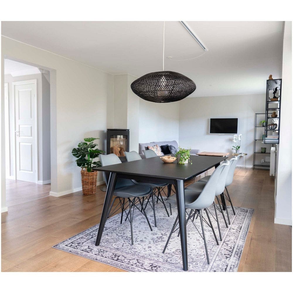 House Nordic Matstol Oslo Grå/Svart 2-pack SKU HOU-1001006 EAN 5713917002993
