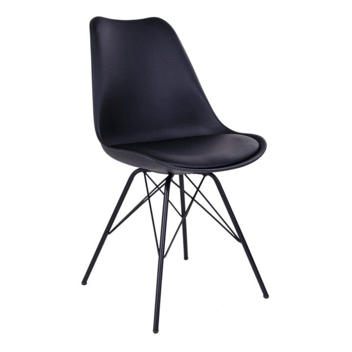House Nordic Matstol Oslo PU 2-pack Svart/Svart SKU HOU-1001001 EAN 5713917002955