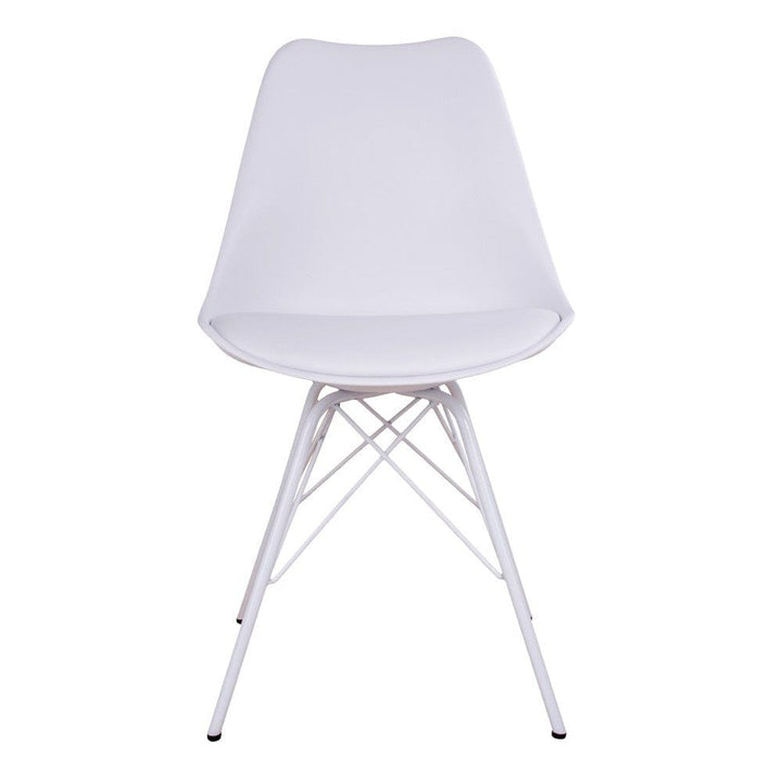 House Nordic Matstol Oslo PU 2-pack Vit/Vit SKU HOU-1001003 EAN 5713917002948