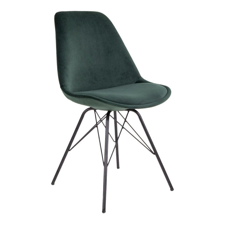 House Nordic Matstol Oslo Sammet 2-pack Grön SKU HOU-1001011 EAN 5713917003426