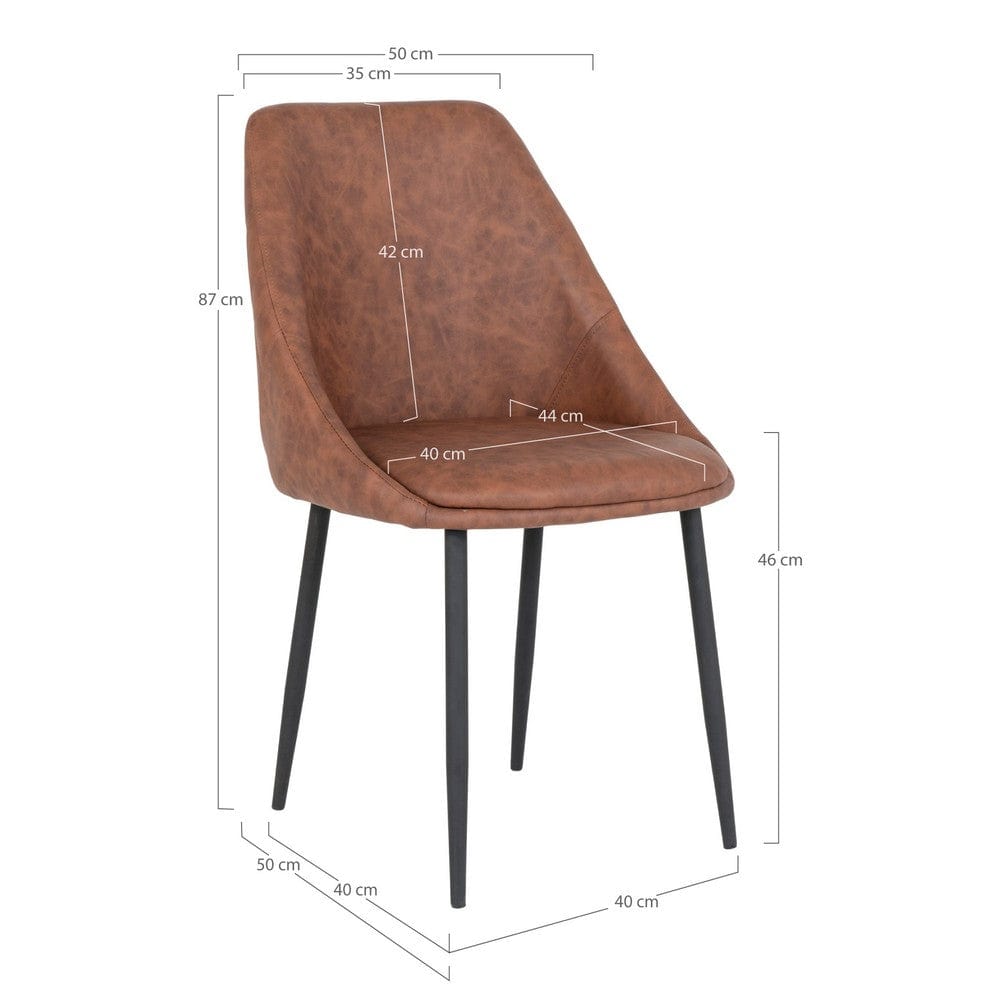 House Nordic Matstol Porto PU 2-pack SKU EAN