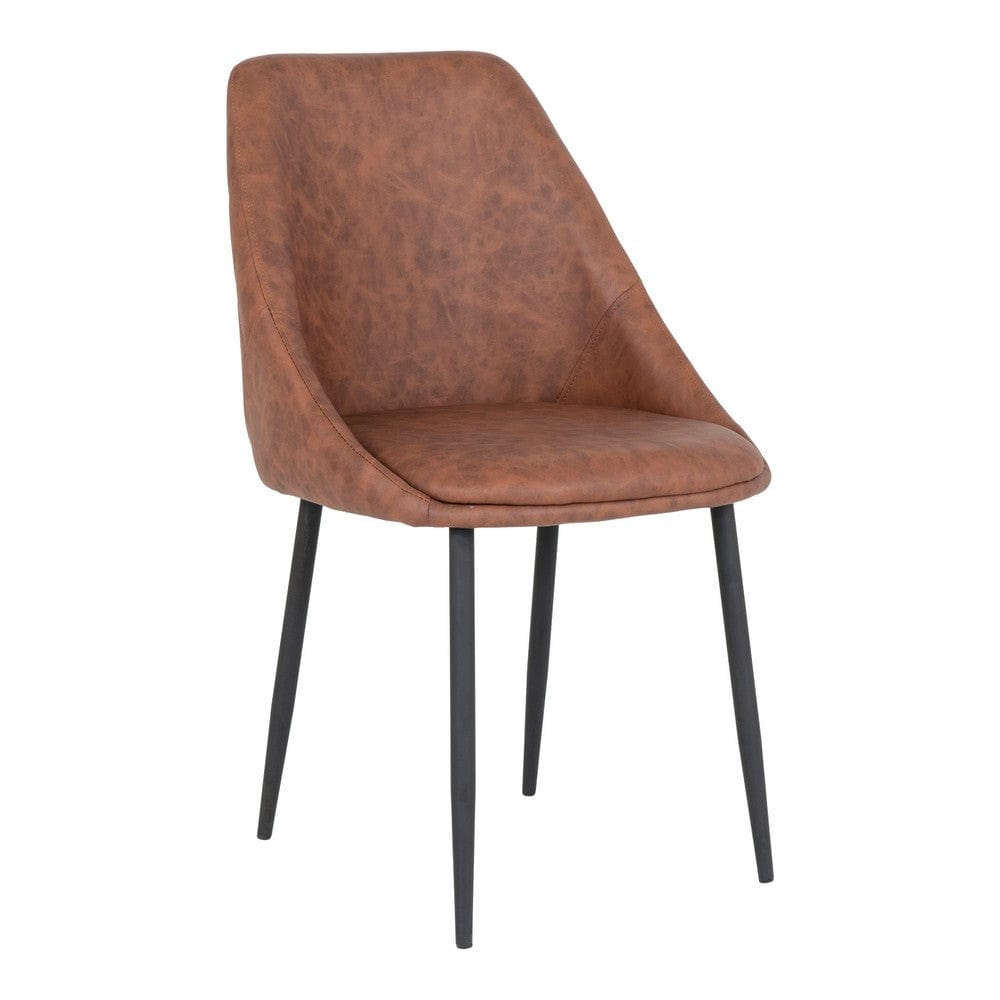 House Nordic Matstol Porto PU 2-pack Brun SKU HOU-1001270 EAN 5713917015627