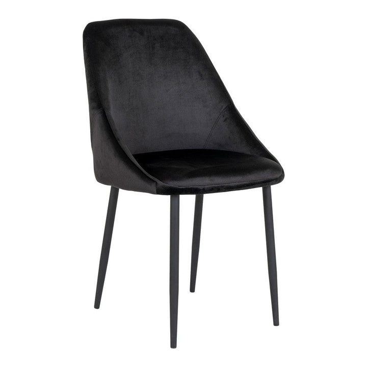 House Nordic Matstol Porto Sammet Svart 2-pack SKU HOU-1001274 EAN 5713917015665
