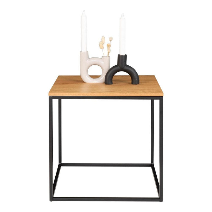 House Nordic Sidobord Vita Svart/Ek SKU HOU-2101405 EAN 5713917008834