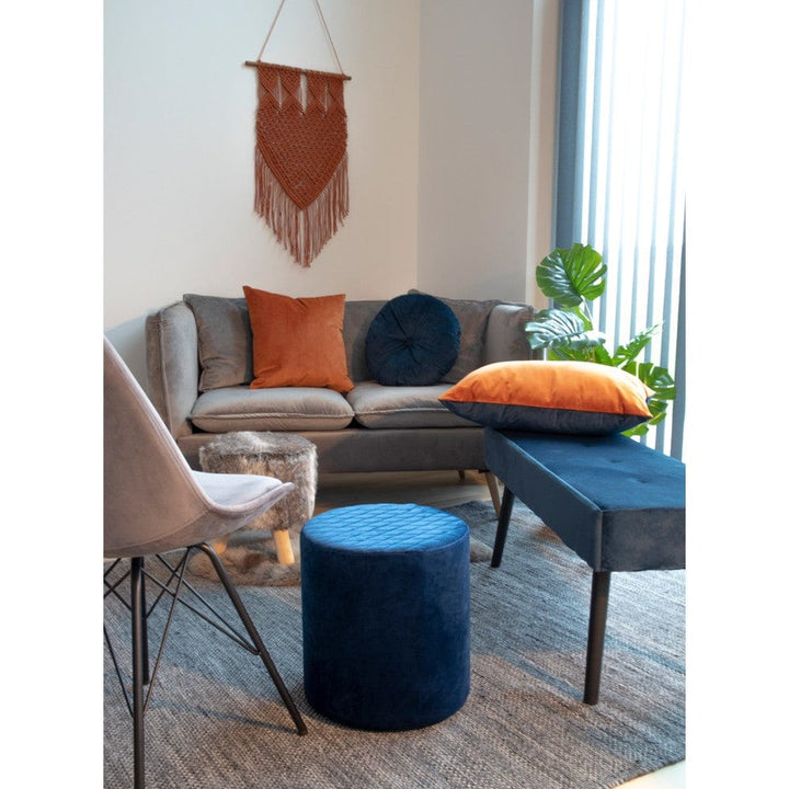 House Nordic Sittbänk Skiby Mörkblå/Svart SKU HOU-1401003 EAN 5713917005635