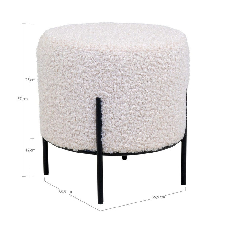 House Nordic Sittpuff Alford Vit SKU HOU-1501170 EAN 5713917007653