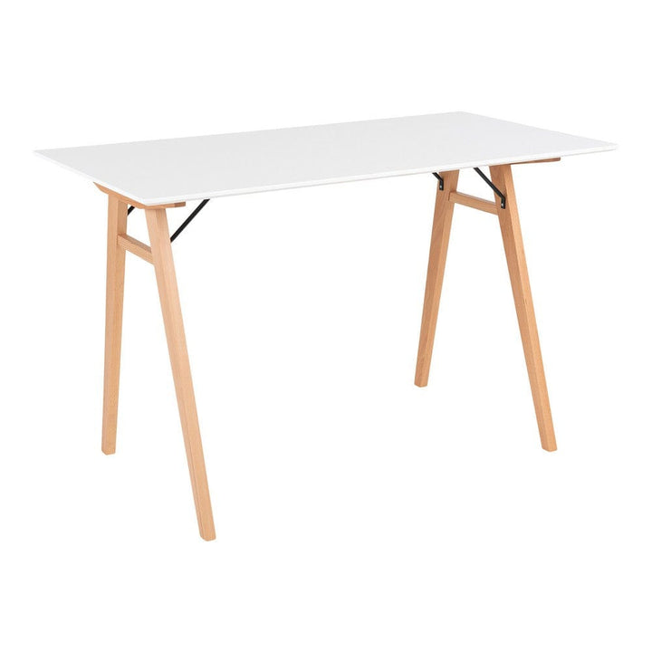 House Nordic Skrivbord Vojens Vit/Natur SKU HOU-2402020 EAN 5713917001125