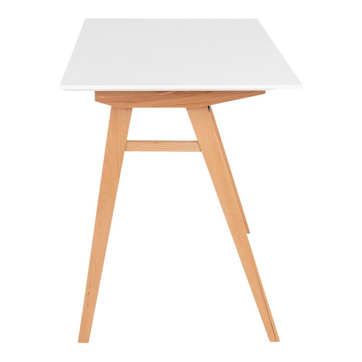 House Nordic Skrivbord Vojens Vit/Natur SKU HOU-2402020 EAN 5713917001125
