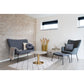House Nordic Soffbord Bolzano Mässing SKU HOU-2101160 EAN 5713917005444