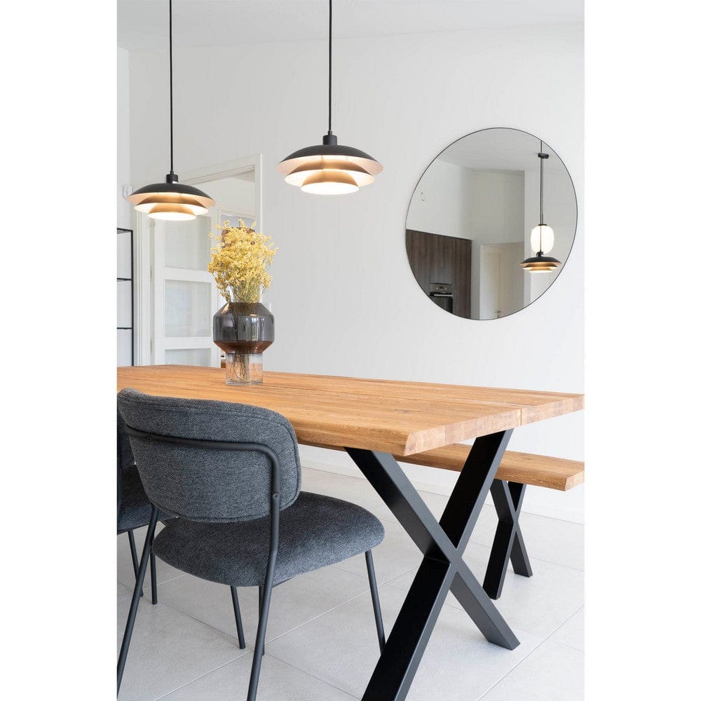 House Nordic Spegel Jersey Svart Rund SKU EAN