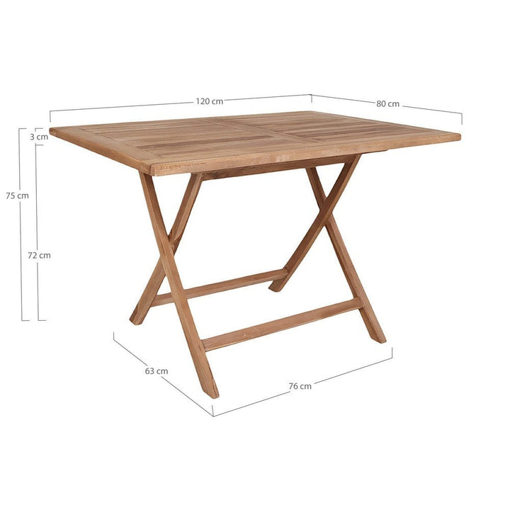 House Nordic Trädgårdsbord Oviedo Teak SKU HOU-7501060 EAN 5713917007714
