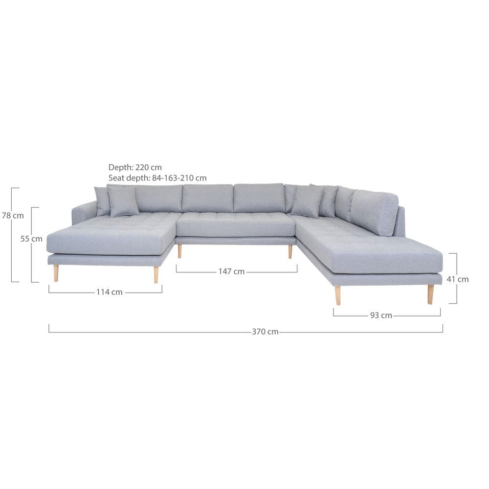 House Nordic U-soffa Lido Polyester SKU EAN