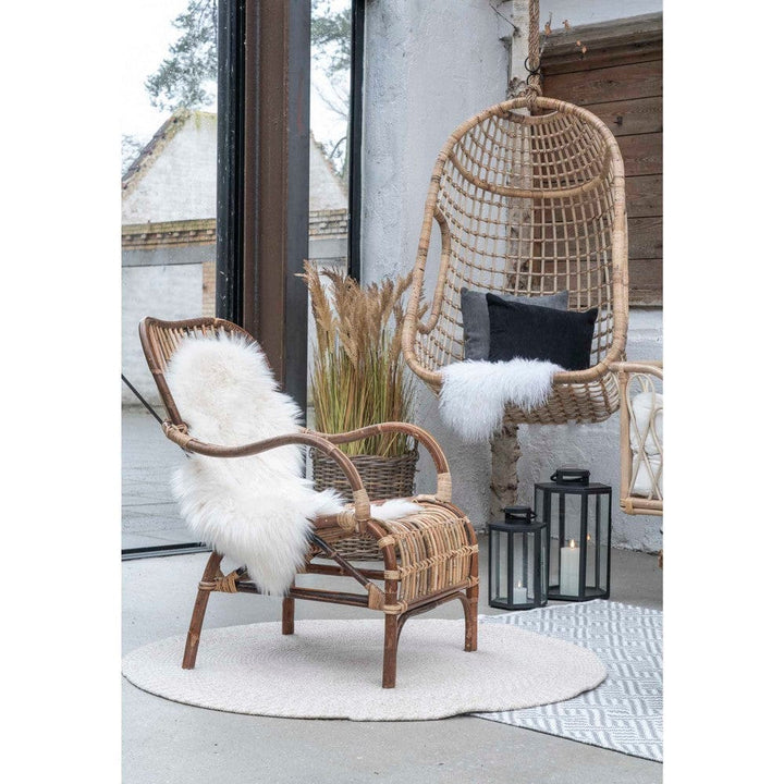 House Nordic Utomhusmatta Menorca Rund SKU EAN