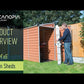 Canopia Skjul Skyllight Pent med Snedtak
