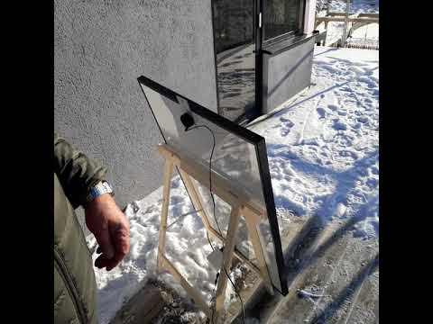 Solar King Solar Air Heater Full Black Slim Edition Outdoor