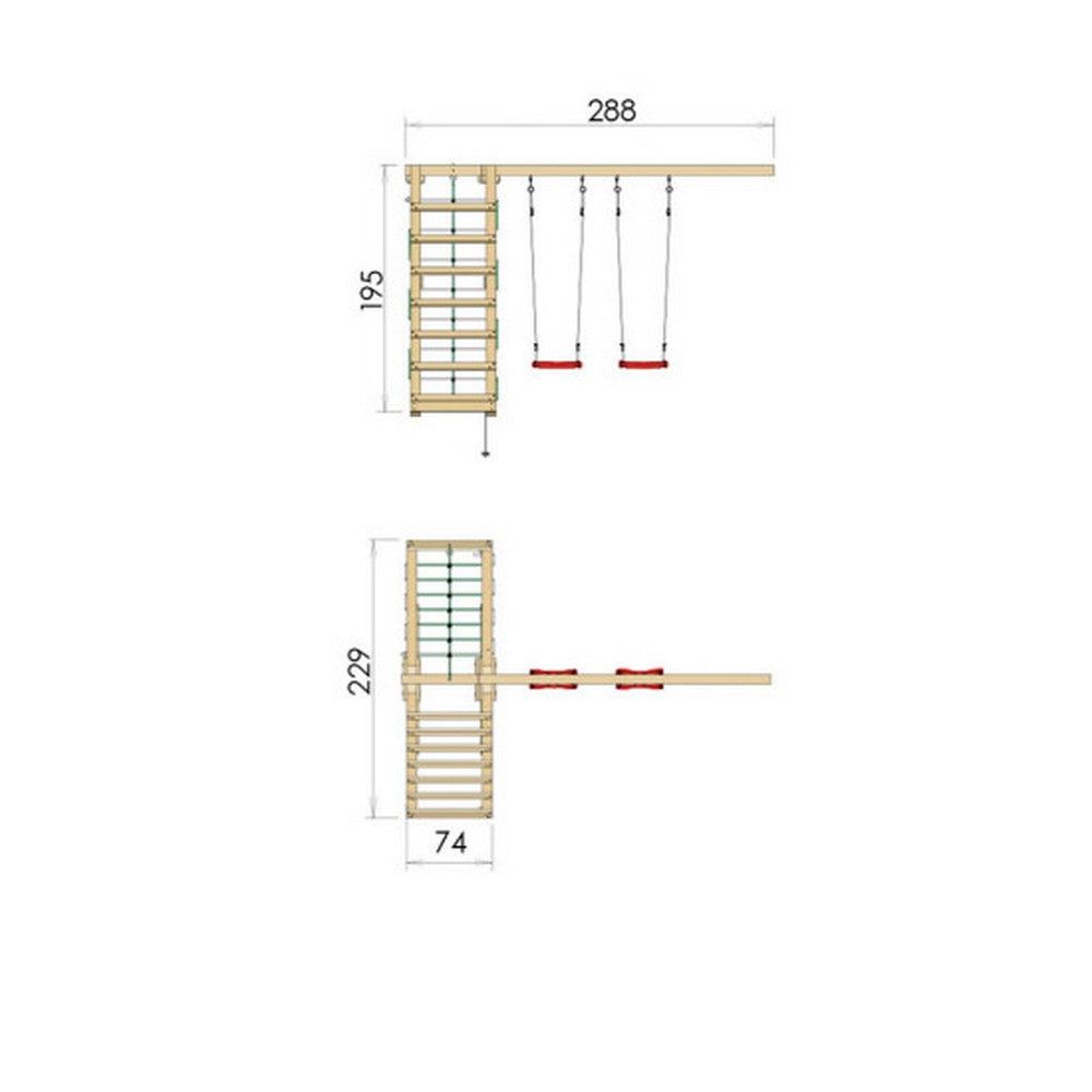 Jungle Gym Klättermodul 200 SKU NSH-804-252 EAN 5705858722283